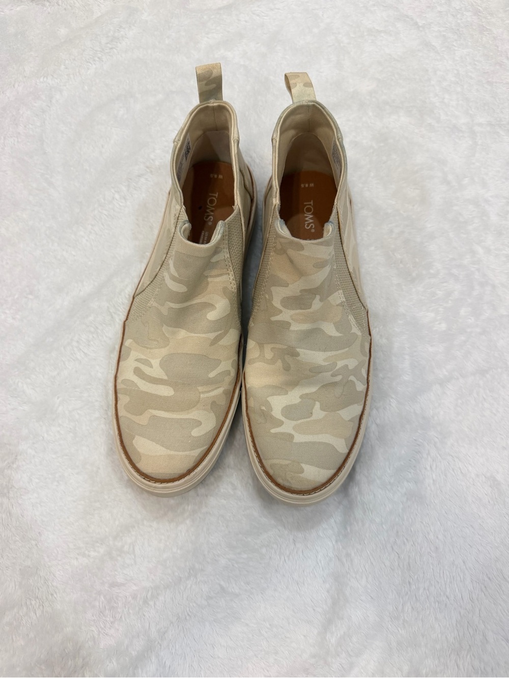 Toms Beige Camouflage Slip-On Shoes